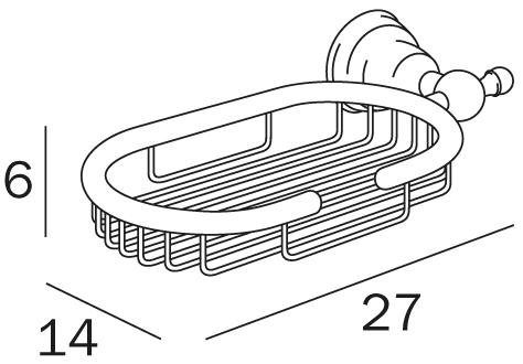 INDA® Настенная мыльница из металла Raffaella A32500 - Вид №1