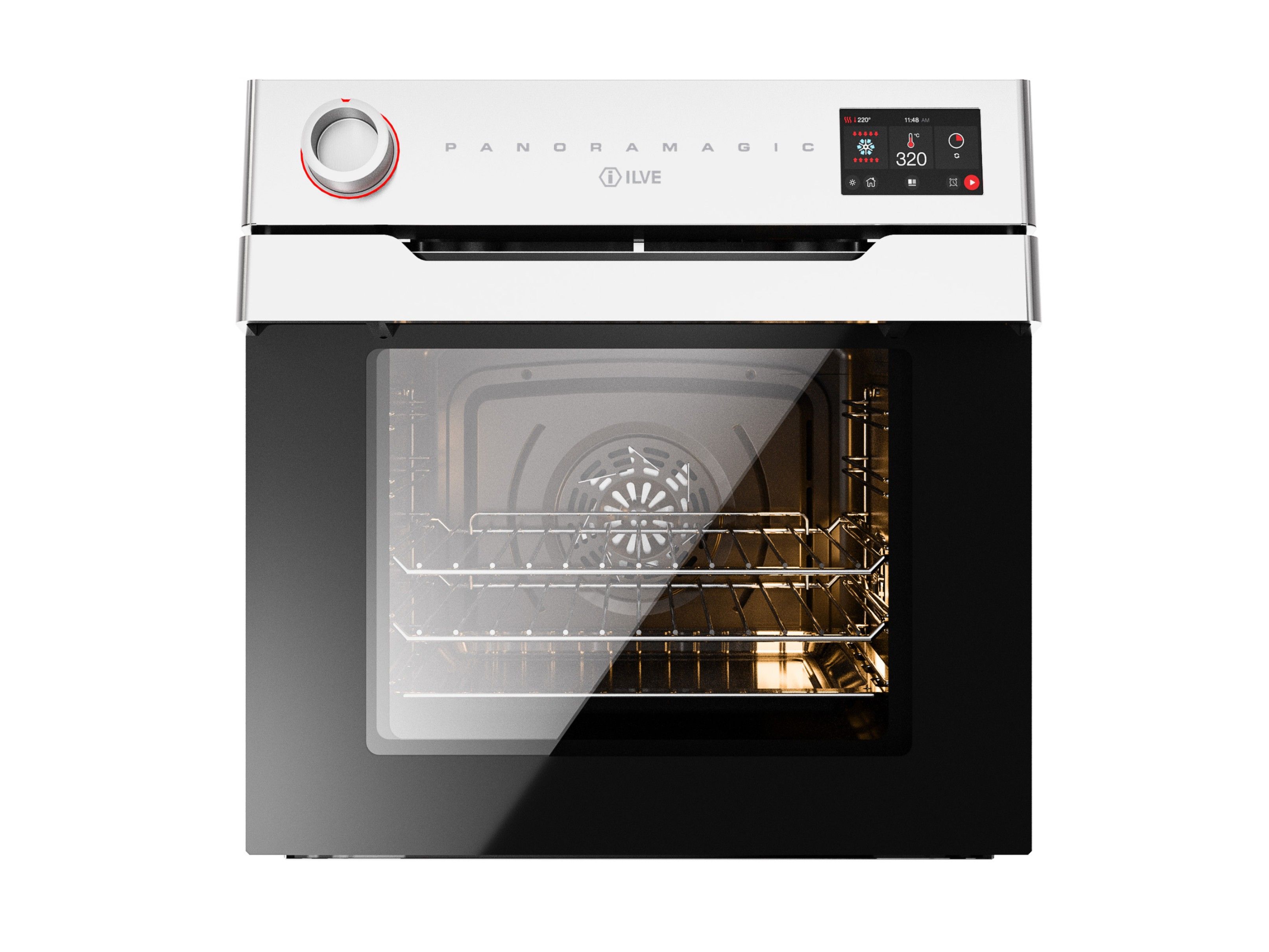 Многофункциональная встраиваемая печь из нержавеющей стали Ilve Panoramagic ARCH-00032400 - Вид №1