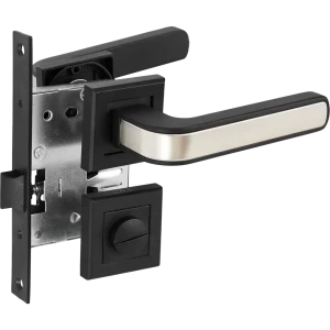 Дверные ручки Edson 360-Z01, с запирания, цвет черный 85063854 STLM-2137496