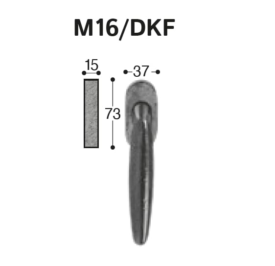 Латунная оконная ручка DK на розетке GIARA ART DESIGN-BRONZE крыло ARCH-00063573 - Вид №1