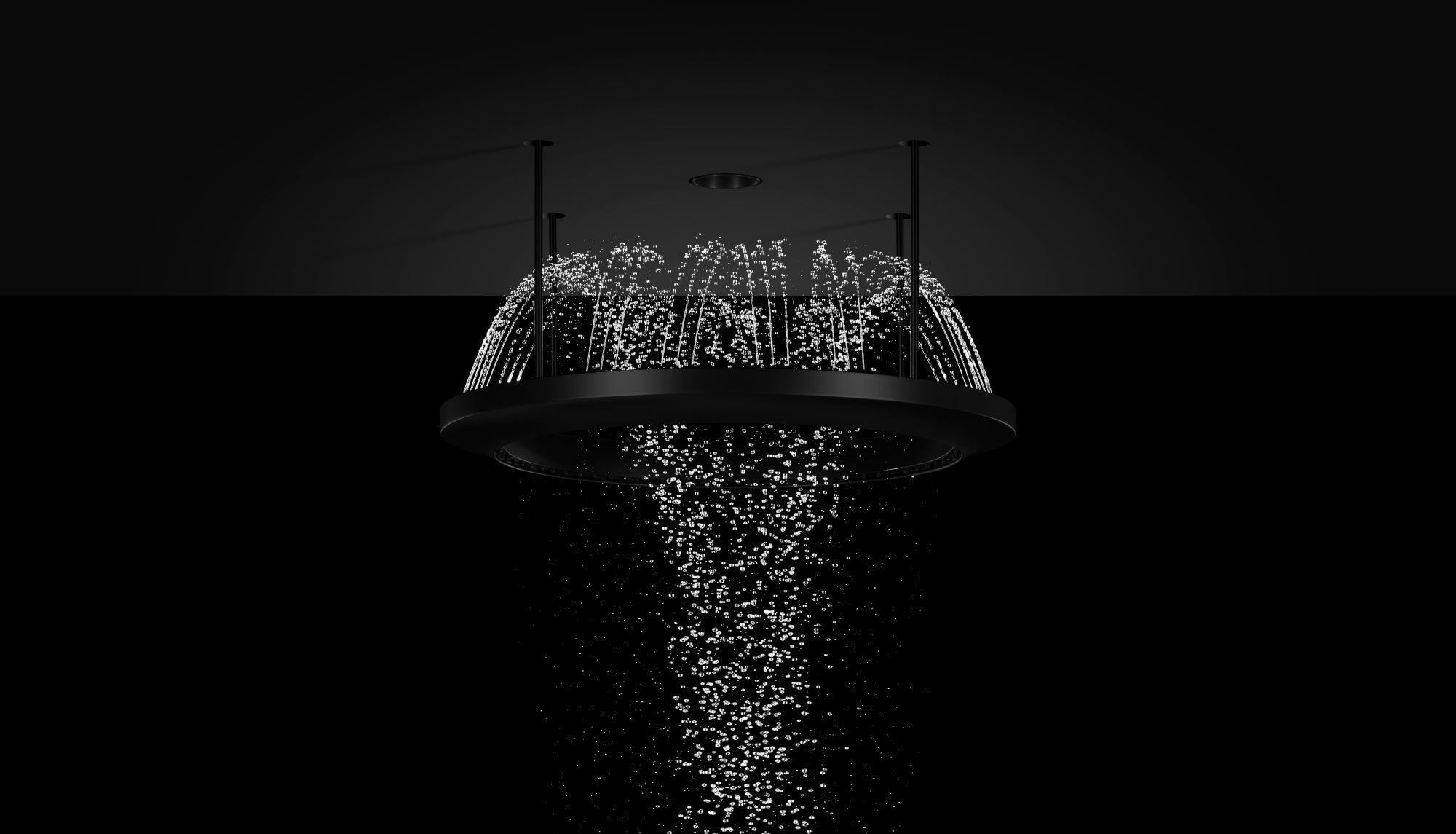 Круглая потолочная душевая головка с 3 струями DornBracht AQUAHALO ARCH-00016314 - Вид №7