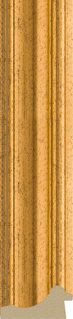 BY 4302 Зеркало с гравировкой в багетной раме - состаренное золото 67 mm EVOFORM Exclusive-G - Вид №3