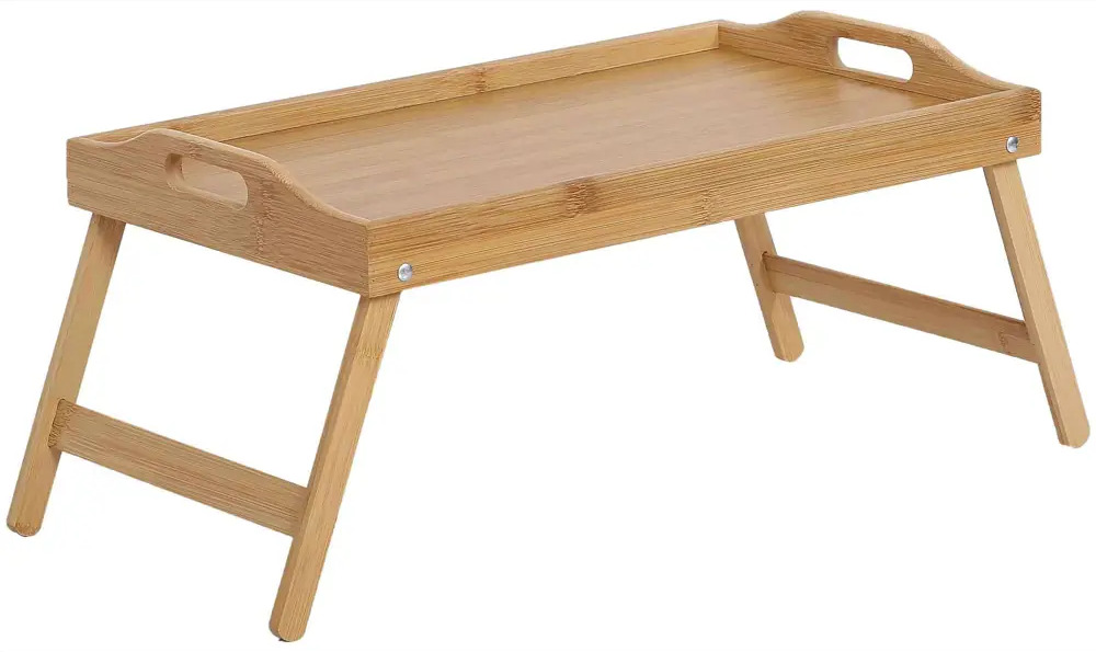 89342783 Столик-поднос 50x30 см бамбук цвет бежевый STLM-0885268