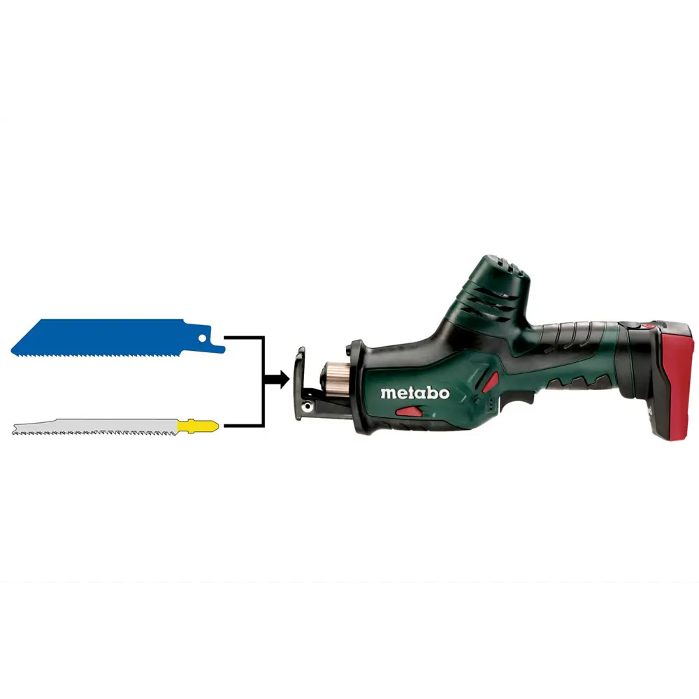 Пила сабельная Metabo Powermaxx ASE10.8, Li-ion 10.8 В 18119261 STLM-2134507  - Вид №1