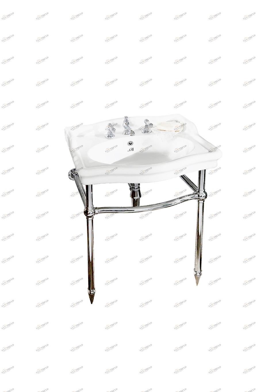 GH100470 Напольная раковина стоящая овальная Gentry Home Coventry