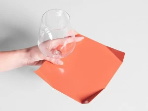 Giacopini Коктейльная тарелка квадратная металлическая Pliè Plie17,17