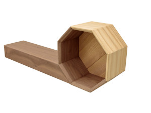 Полка из ореха и ясеня