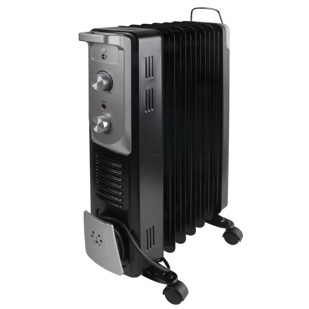 Обогреватель масляный Equation с механическим термостатом, 1500 Вт, 7 секций, цвет черный STLM-2146403