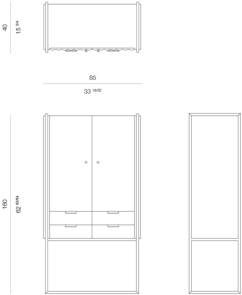 ROSSATO ARREDAMENTI Комод с распашными дверцами Home Cb-01 - Вид №3