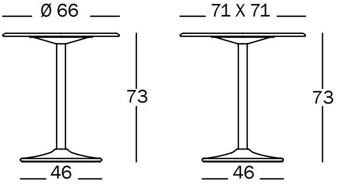 Magis Круглый стол из фанерованной древесины Pipe sun-id-1436352 - Вид №2