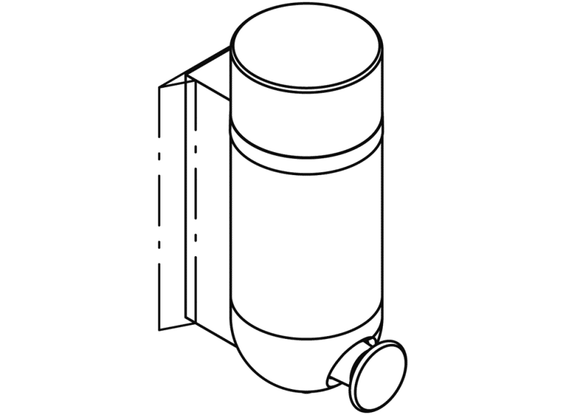 477.06D10005 Дозатор мыла Актив+ HEWI Serie 477/801  - Вид №4