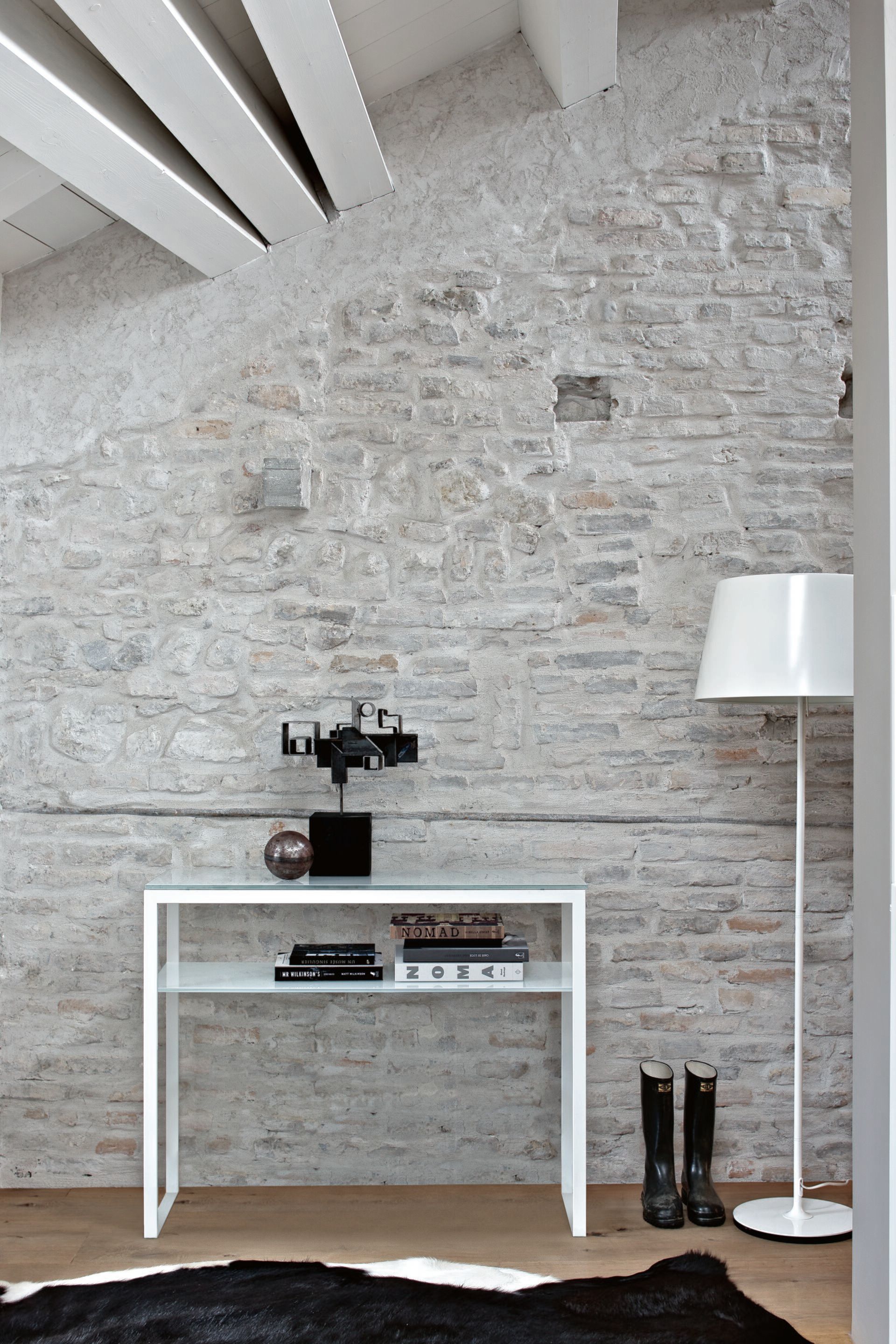 Прямоугольная консоль из стали и хрусталя Bontempi Casa хип-хоп ARCH-00018906 - Вид №1