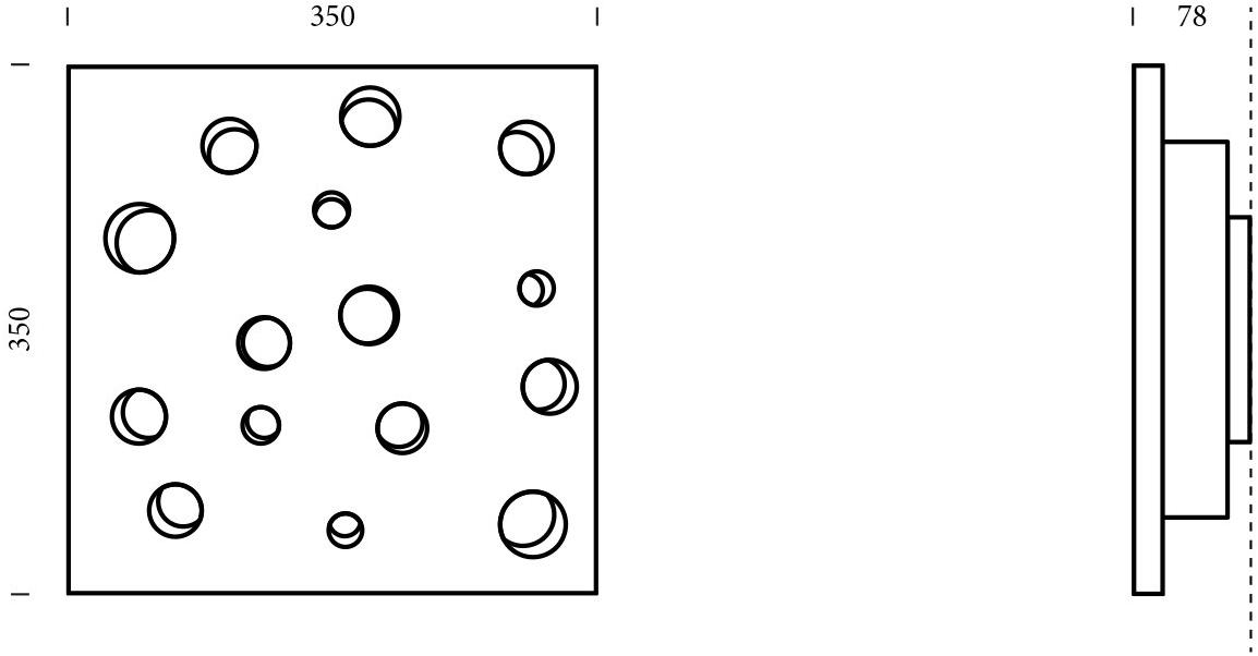 GESSO Аппликация из левкаса  440fgr  - Вид №3