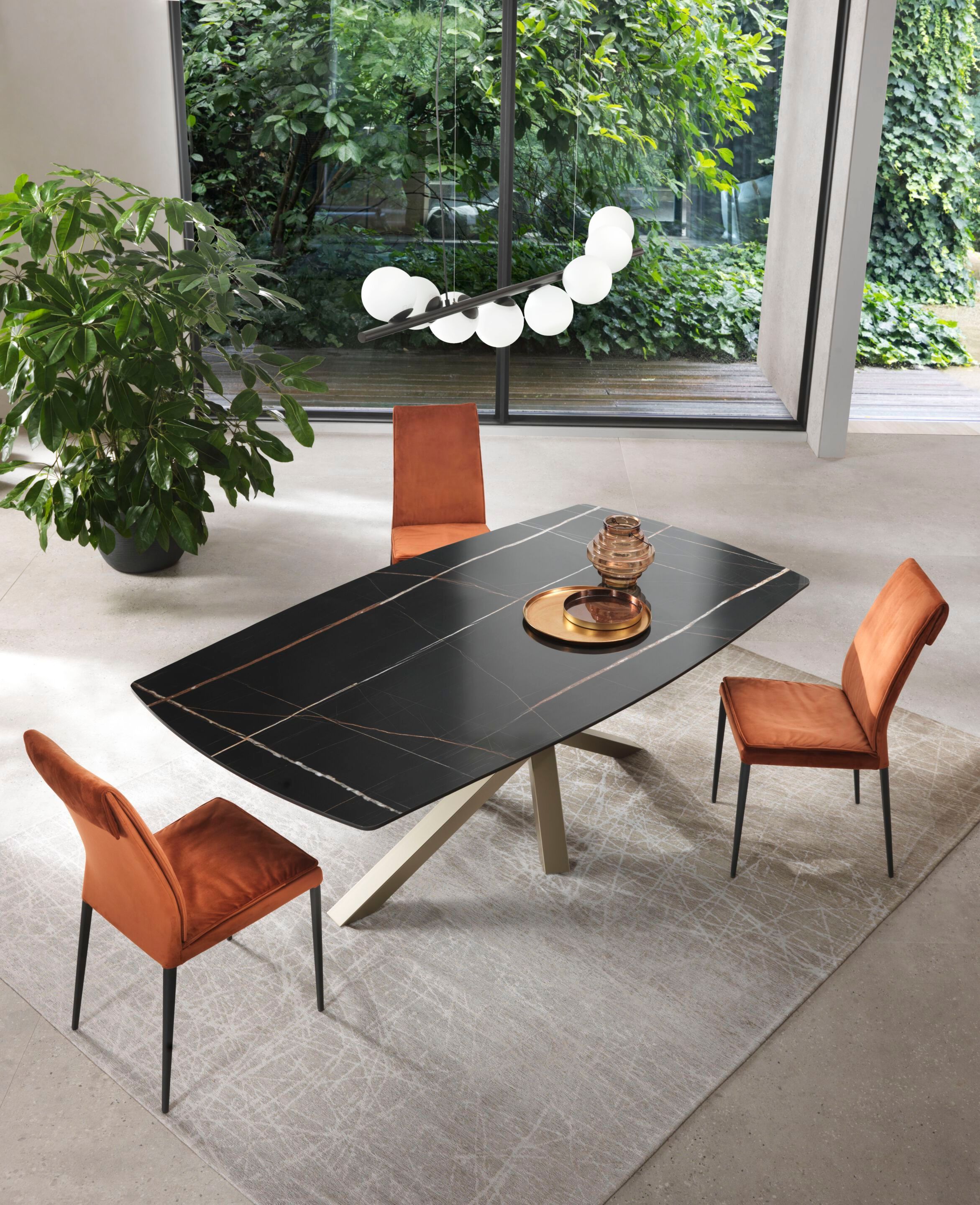 Фиксированный и выдвижной стол с керамическим верхом RIFLESSI Shangai ARCH-00095546 - Вид №1