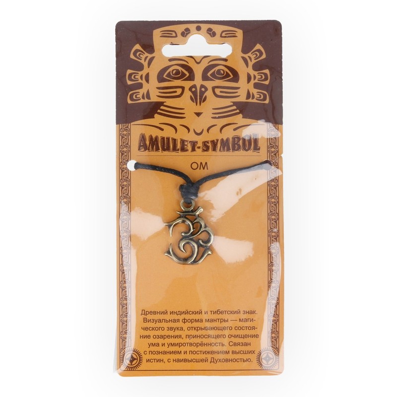 09041 Амулет защитный №1, латунь "Ом" Giftman 