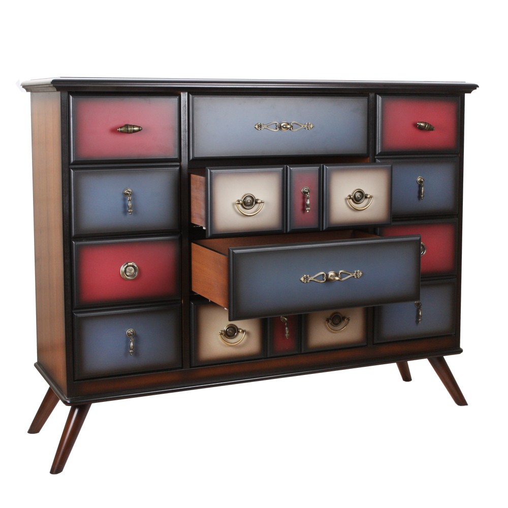 11535 Комод Пандора 2 Орех Mix Bright BOGACHO 4627139505730 - Вид №3