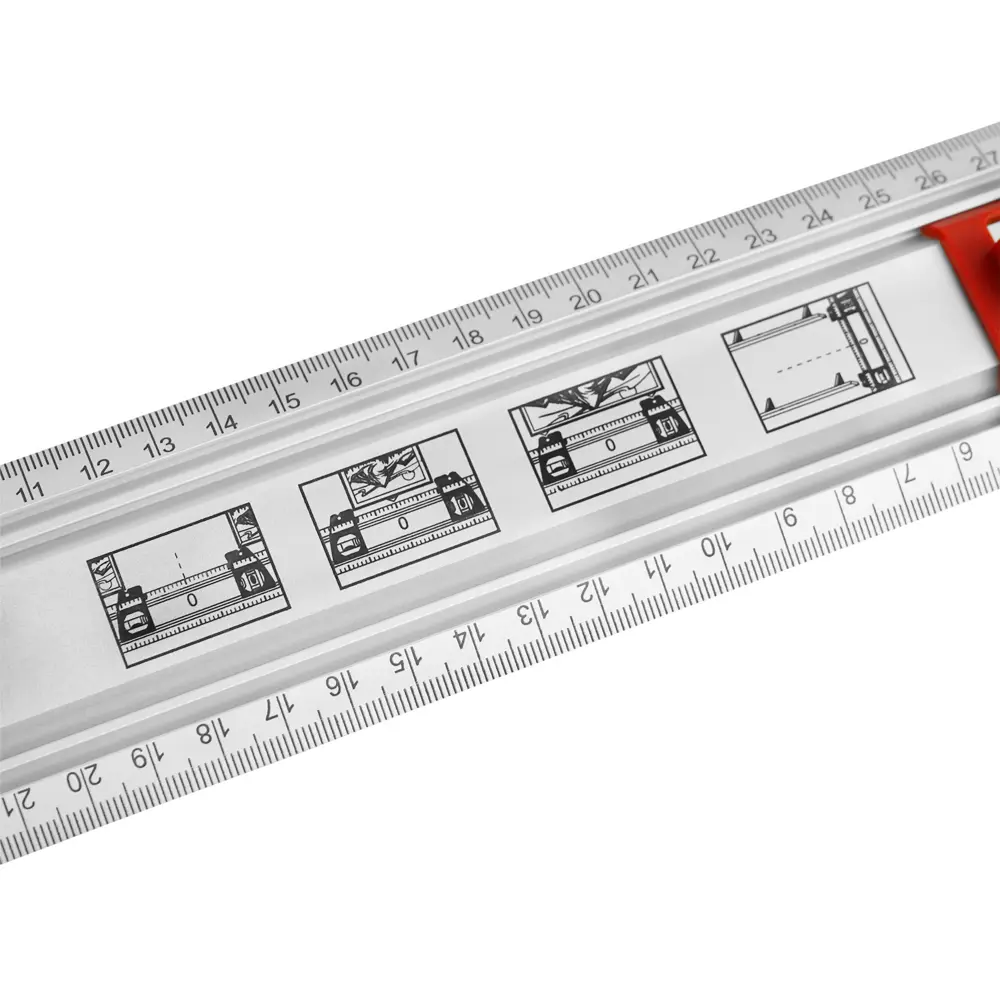 Линейка разметочная нержавеющая сталь с уровнем Vertextools 3046-16 600 мм STLM-2071908 - Вид №2