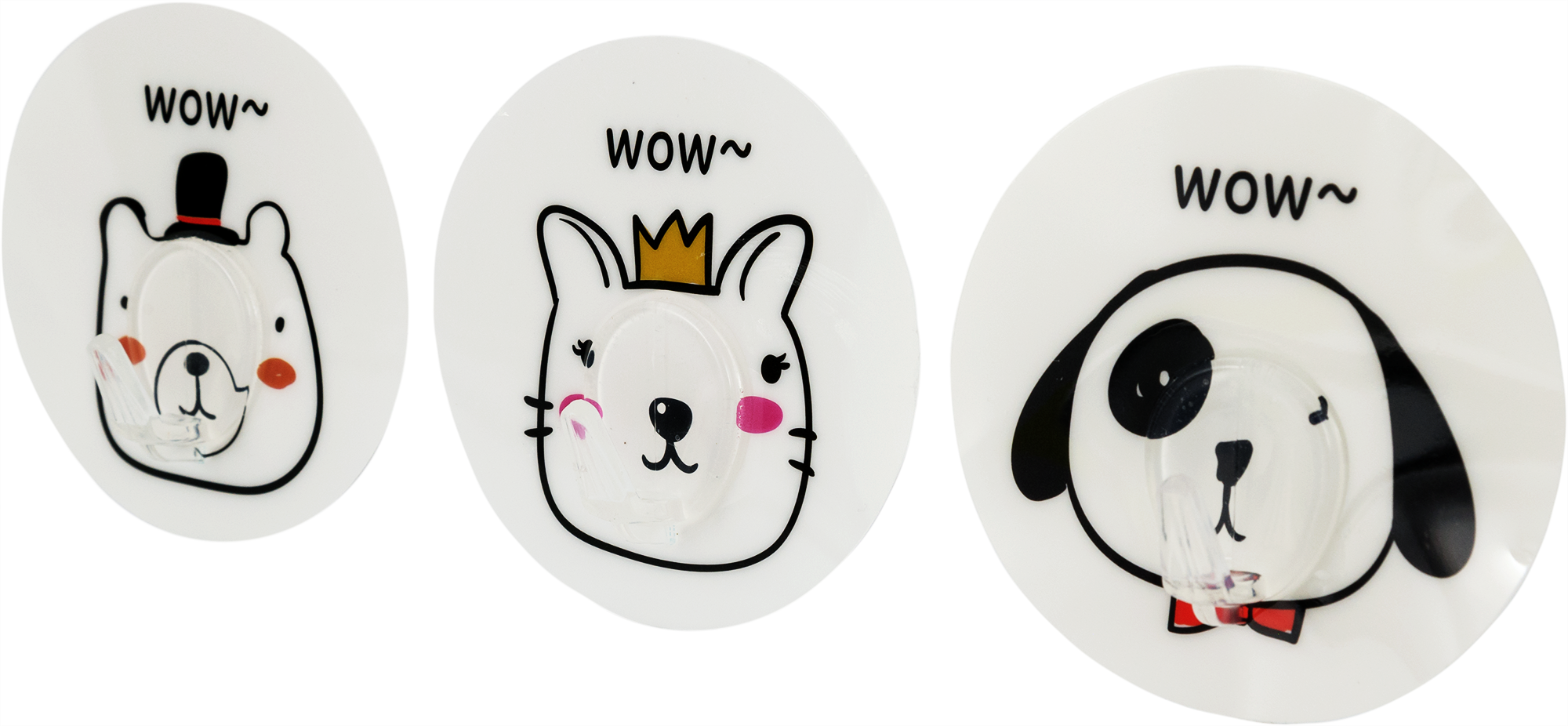 GROMELL Dogs Pets - самоклеящиеся крючки для ванной с дизайном животных 82506020 STLM-0028855 - Вид №1