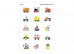 33.1771B лист с пиктограммами HEWI System 111 | Polyamid