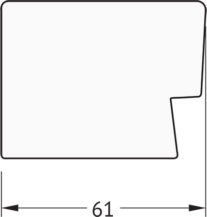 BY 6013 Зеркало напольное в багетной раме - алюминий 61 mm EVOFORM Definite floor - Вид №4