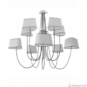 Designheure Lustre 10 Moyen Nuage Blanc bord noire люстра подвесная