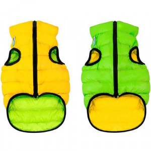 ПР0038404 Куртка для собак двухсторонняя размер М 45см салатово-желтая AiryVest