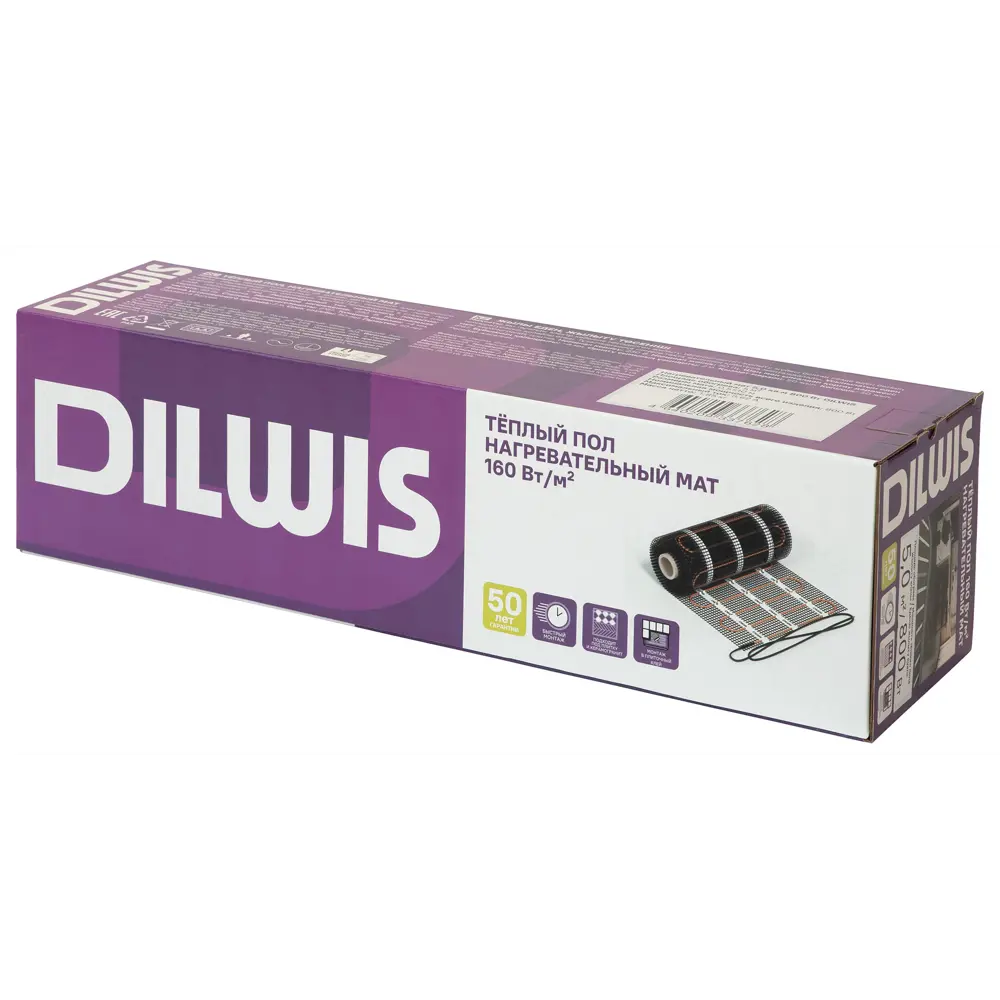 Нагревательный мат Dilwis для теплого пола 6 м² - комфортный обогрев помещений 89394464 STLM-1563703 - Вид №2