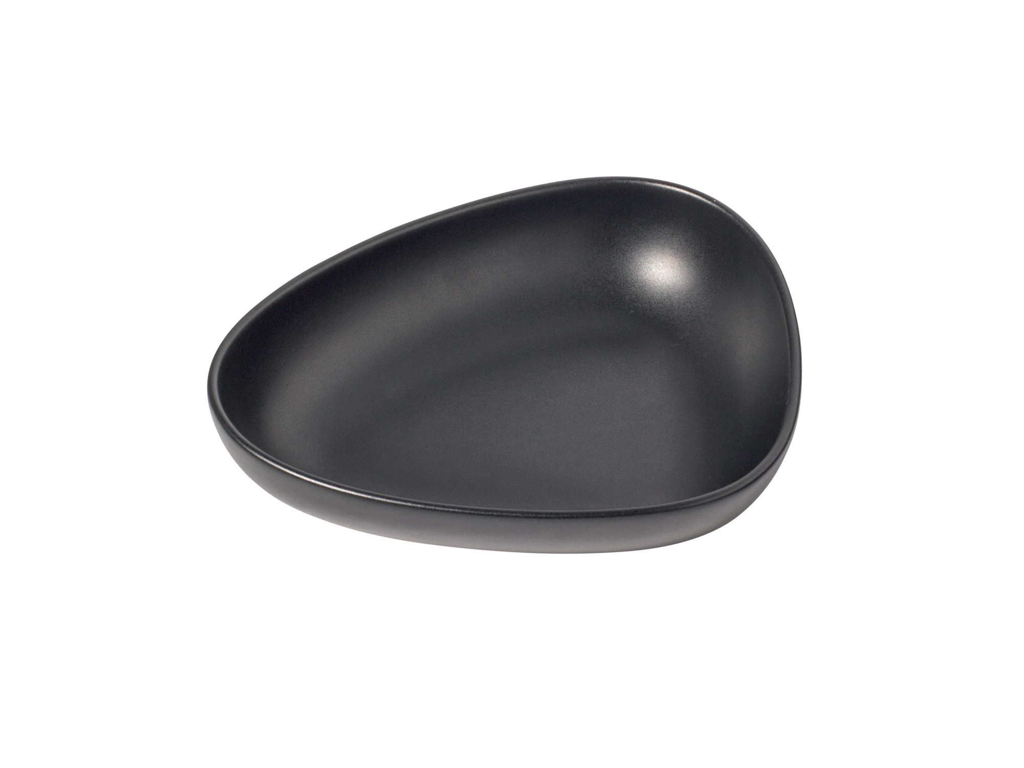 98744 Тарелка глубокая 2 шт (22х19х5см) каменная керамика, черная;LIND DNA 