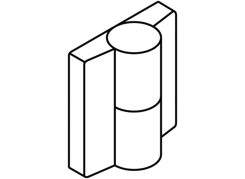 B9505.50L ремешок на винтах HEWI System 111 | Polyamid  - Вид №19