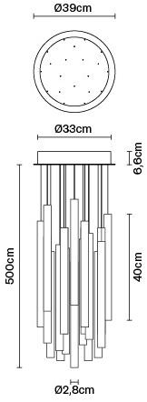 Fabbian Подвесной светильник прямого света из боросиликатного стекла Multispot sun-id-1460704 - Вид №13