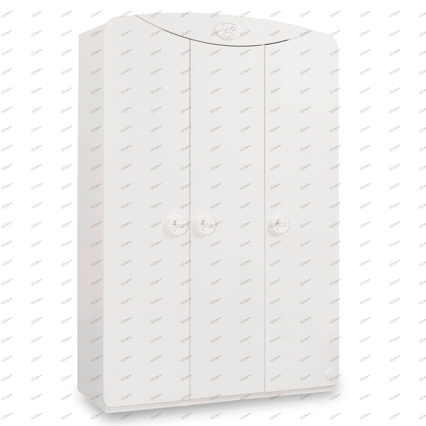 Шкаф белый трехстворчатый распашной Baby Cotton CILEK BABY COTTON 00-3832559 Белый Santreyd 