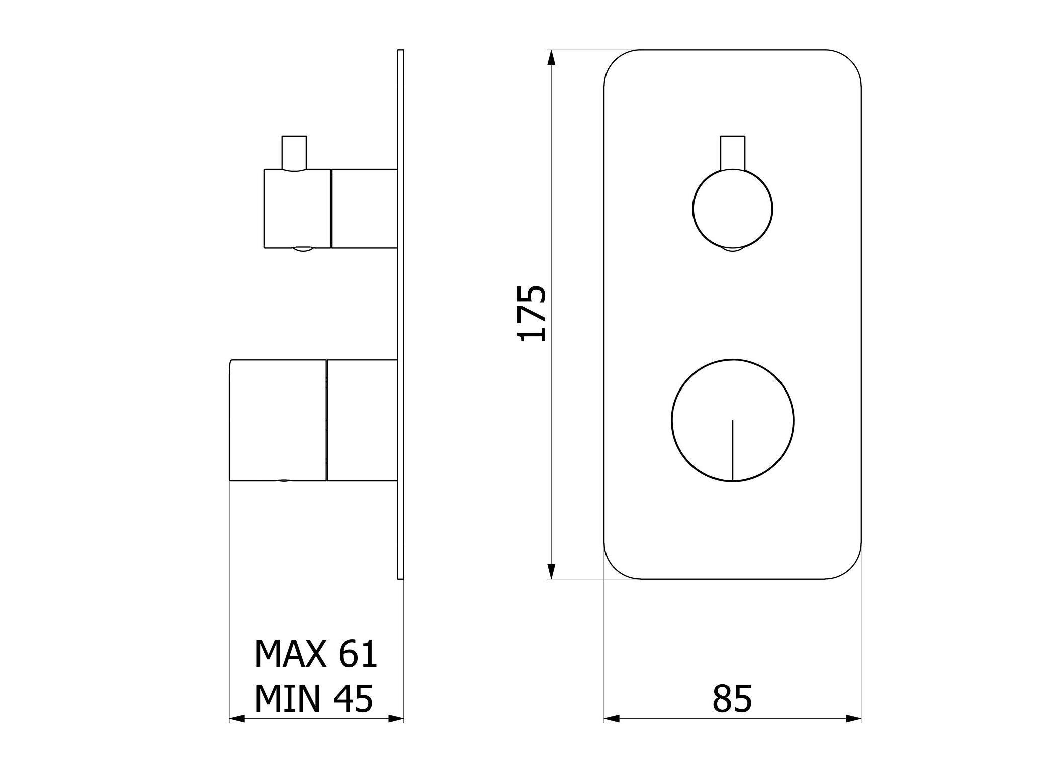 Смеситель для душа из нержавеющей стали с переключателем IB торт ARCH-00069196 - Вид №1