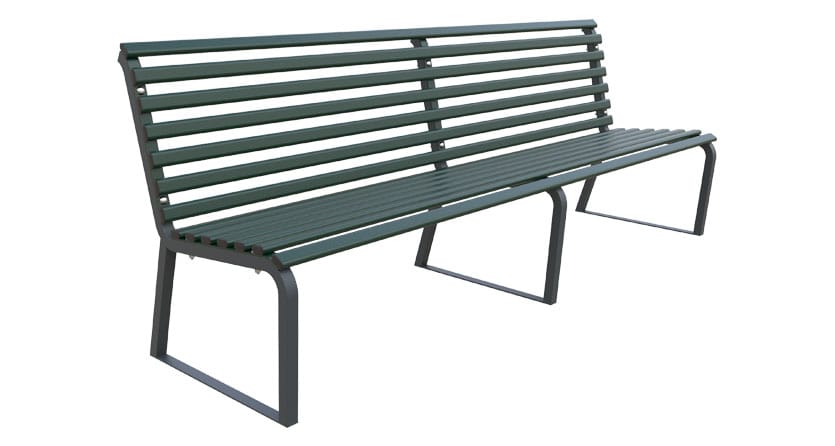 Стальная скамья со спинкой Lazzari город ARCH-00058231 - Вид №11
