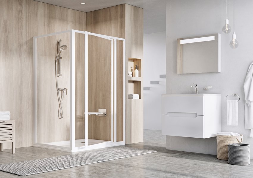 SDOP-90 белая+Транспарент Ravak 03V70100Z1 - Вид №1