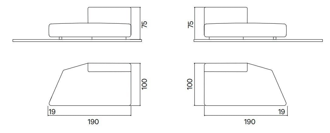 Кожаный диван Henge DOWNTOWN ARCH-00085047 - Вид №4