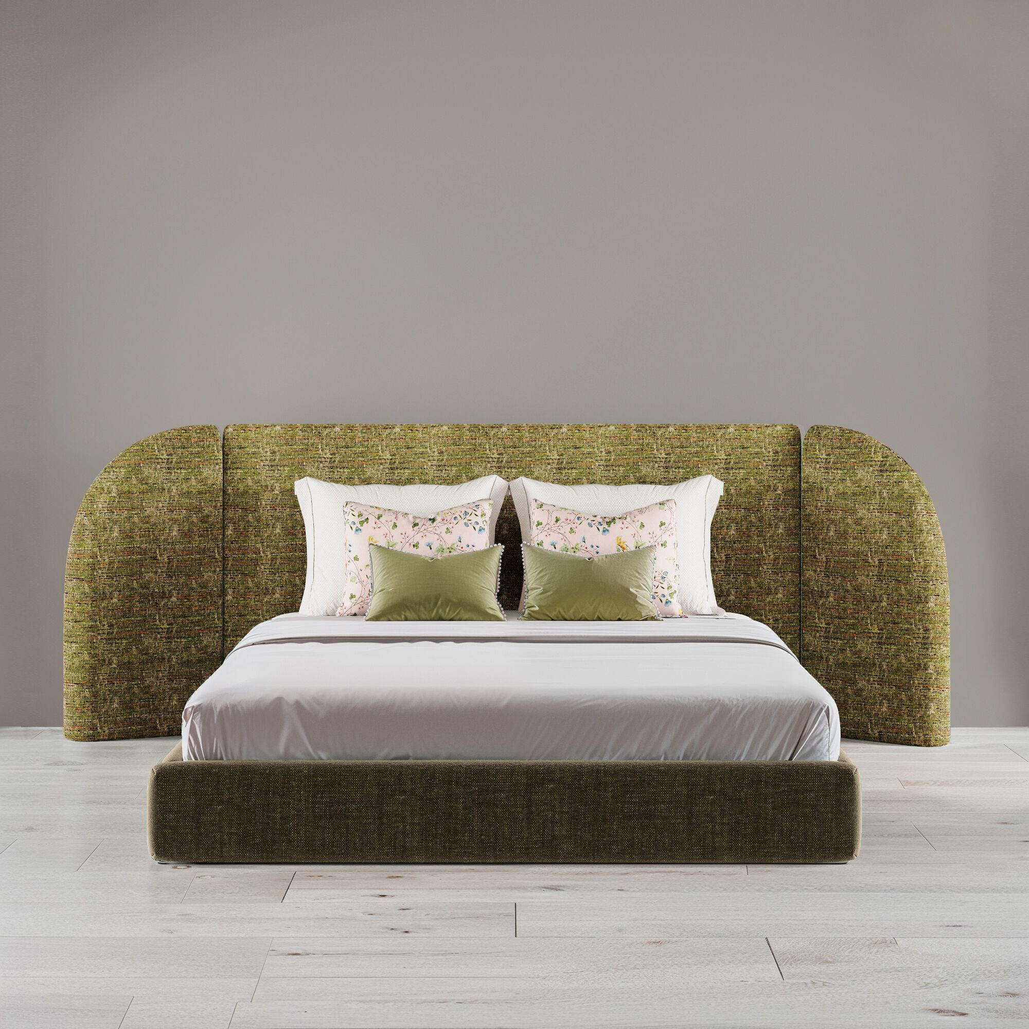 Двуспальная мягкая кровать из ткани Marianna Piccolo Gaia ARCH-00060872 - Вид №2