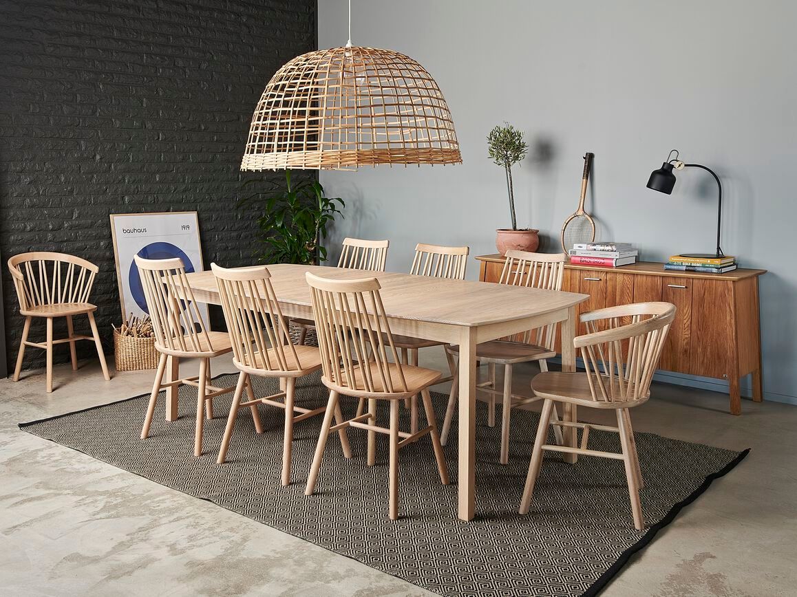 Прямоугольный выдвижной стол из белого промасленного дуба Hans K ZigZag ARCH-00052167 - Вид №2