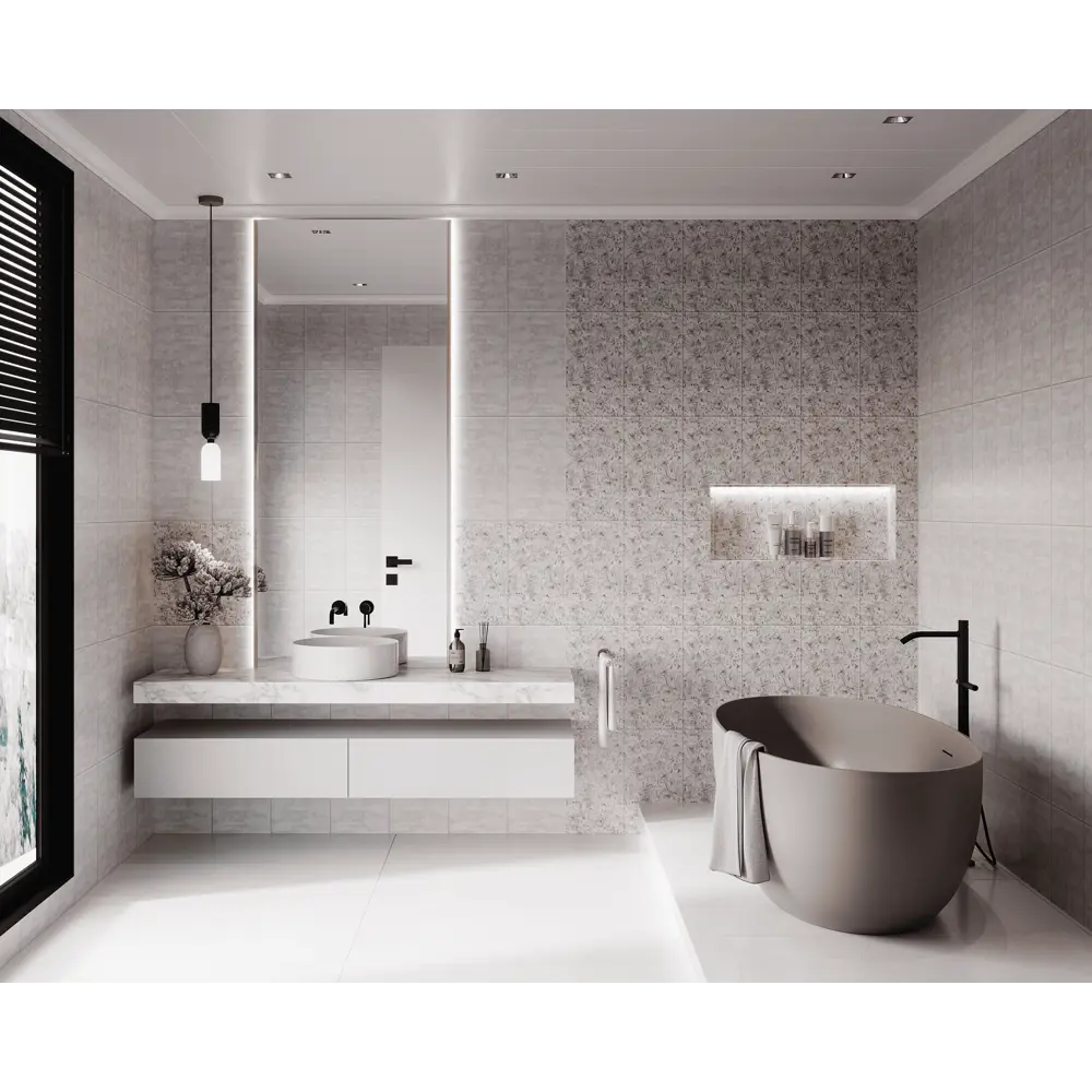 VENTA Эмпирия: Влагостойкая ПВХ панель серый 2700x250 мм 89414163 STLM-1568506 - Вид №2