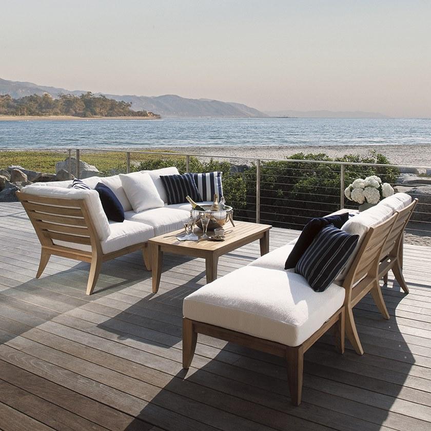 JANUS et Cie Подставка для ног из тика Relais sun-id-1419556 - Вид №2