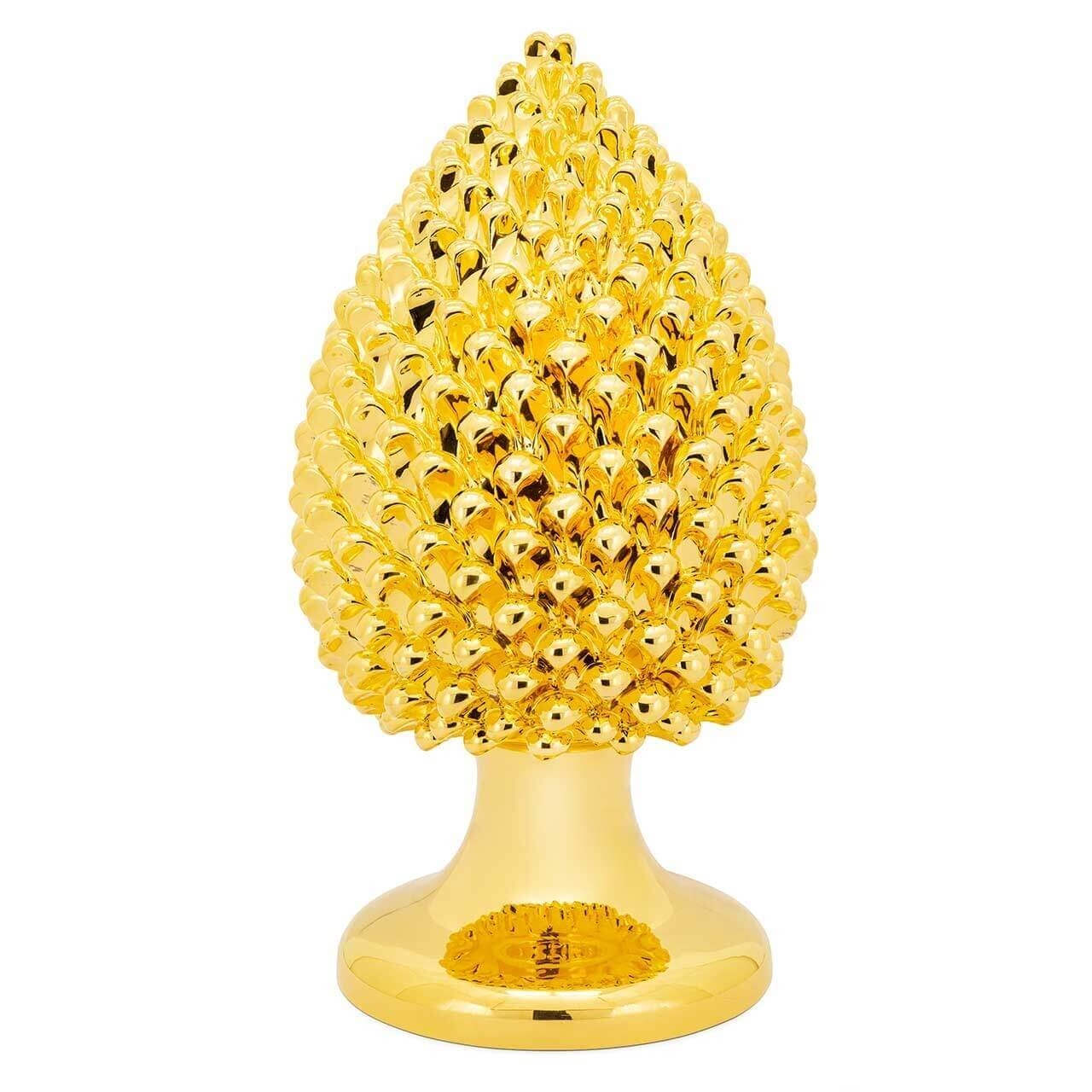600962-01 ABHIKA СОСНОВАЯ ШИШКА НАСТОЯЩЕЕ ЗОЛОТО H50 GOLD 