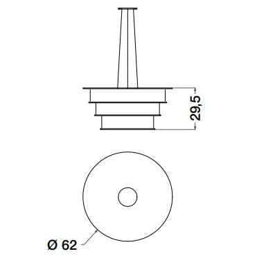 Подвесной светильник из металла и ткани CPRN HOMOOD Cocoon ARCH-00019310 - Вид №2