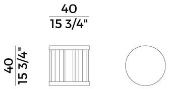 Potocco Круглый журнальный столик из дуба Rondò 827/tb RONDO - Вид №4