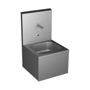 93043 Нержавеющая подвесная мойка с интегрированной электроникой, с термостатическим смесителем, 24 В пост. SANELA