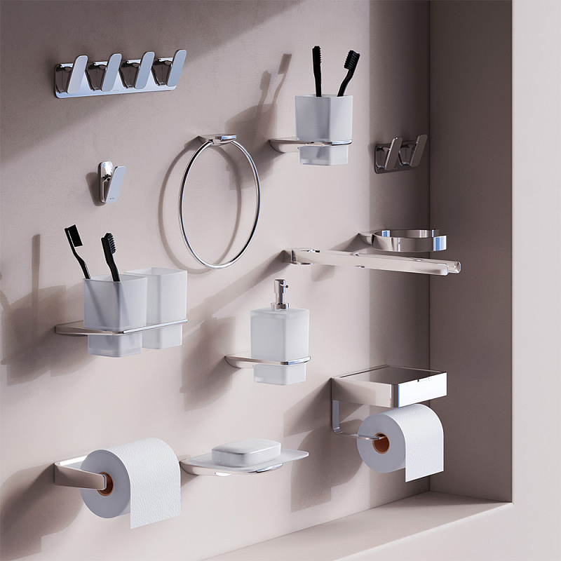 A50A34200 Стеклянная мыльница с настенным держателем хром шт AM.PM Inspire 2.0  - Вид №1