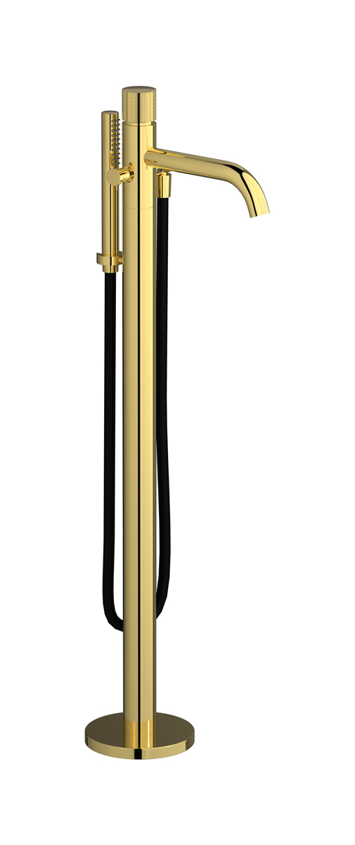 Напольный смесиель для ванны с встроенным душем. WE ARE IB ga399oo Gold Gatsby