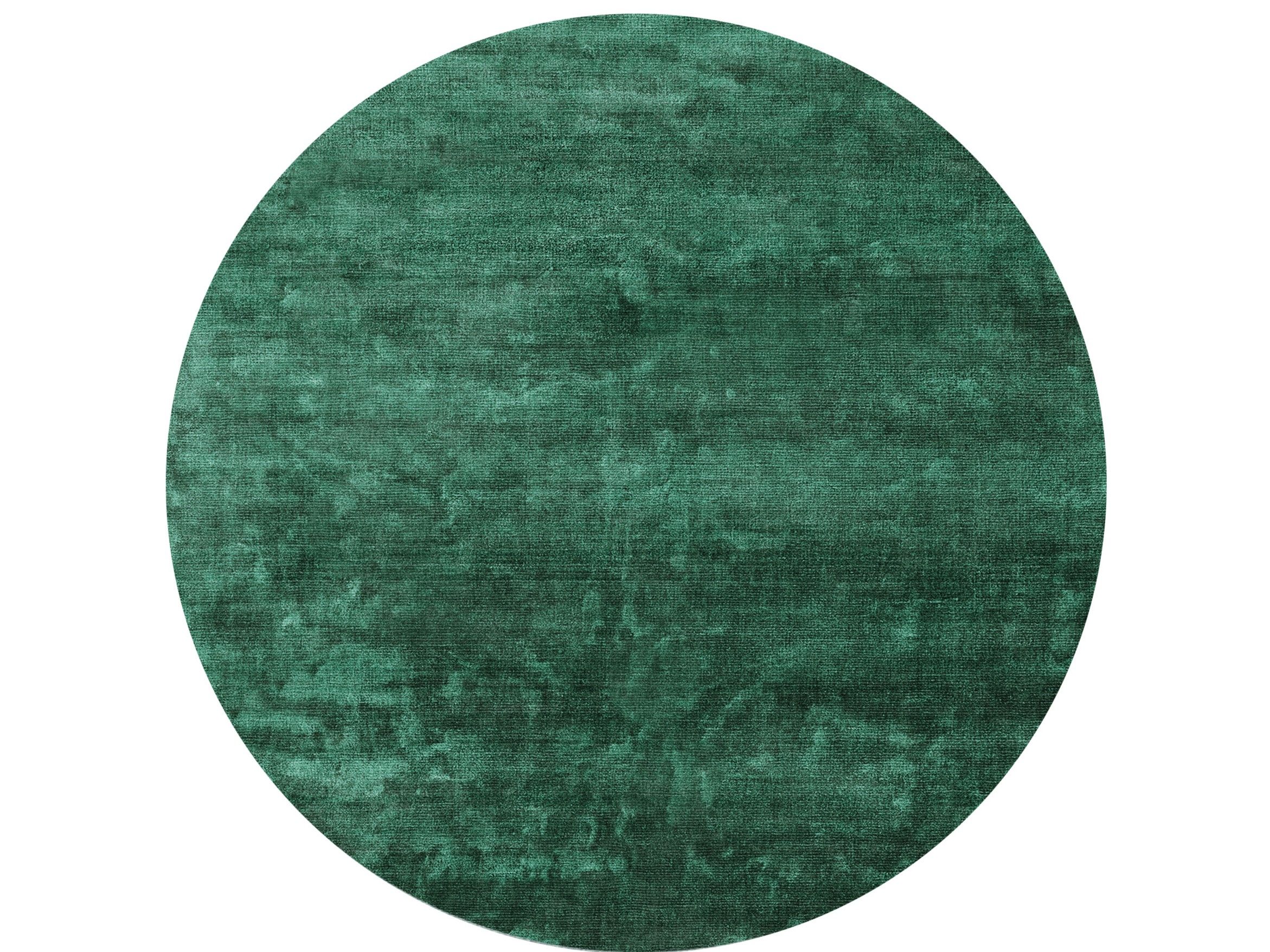 Круглый коврик ручной работы из Lyocell® BY IIND STUDIO BOYAR VIDA ARCH-00090895 - Вид №1