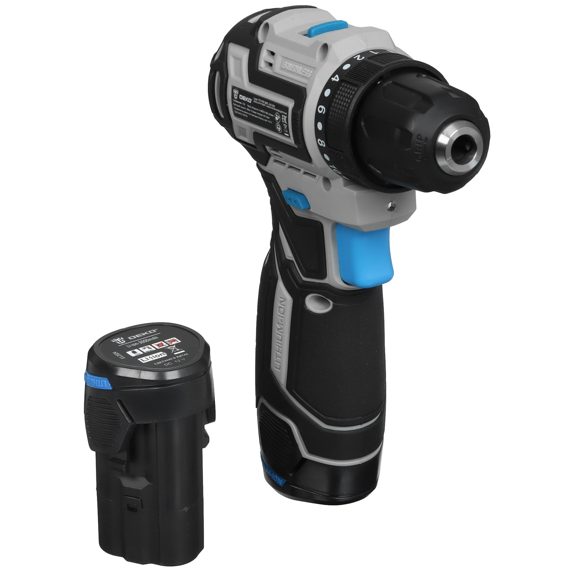 Дрель-шуруповерт DEKO Loner 12V PRO 5463224 STDN-0099761 - Вид №1