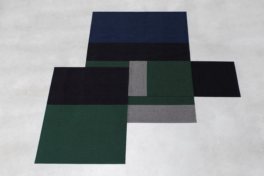 valerie_objects Прямоугольный коврик ручной работы из шерсти в полоску  V7018055s/m/l  - Вид №4