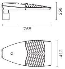 iGuzzini Настенный алюминиевый светодиодный уличный светильник Archilede sun-id-1460931 - Вид №2