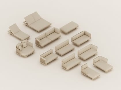 Тканевая садовая скамейка Kettal сетка ARCH-00127046 - Вид №2